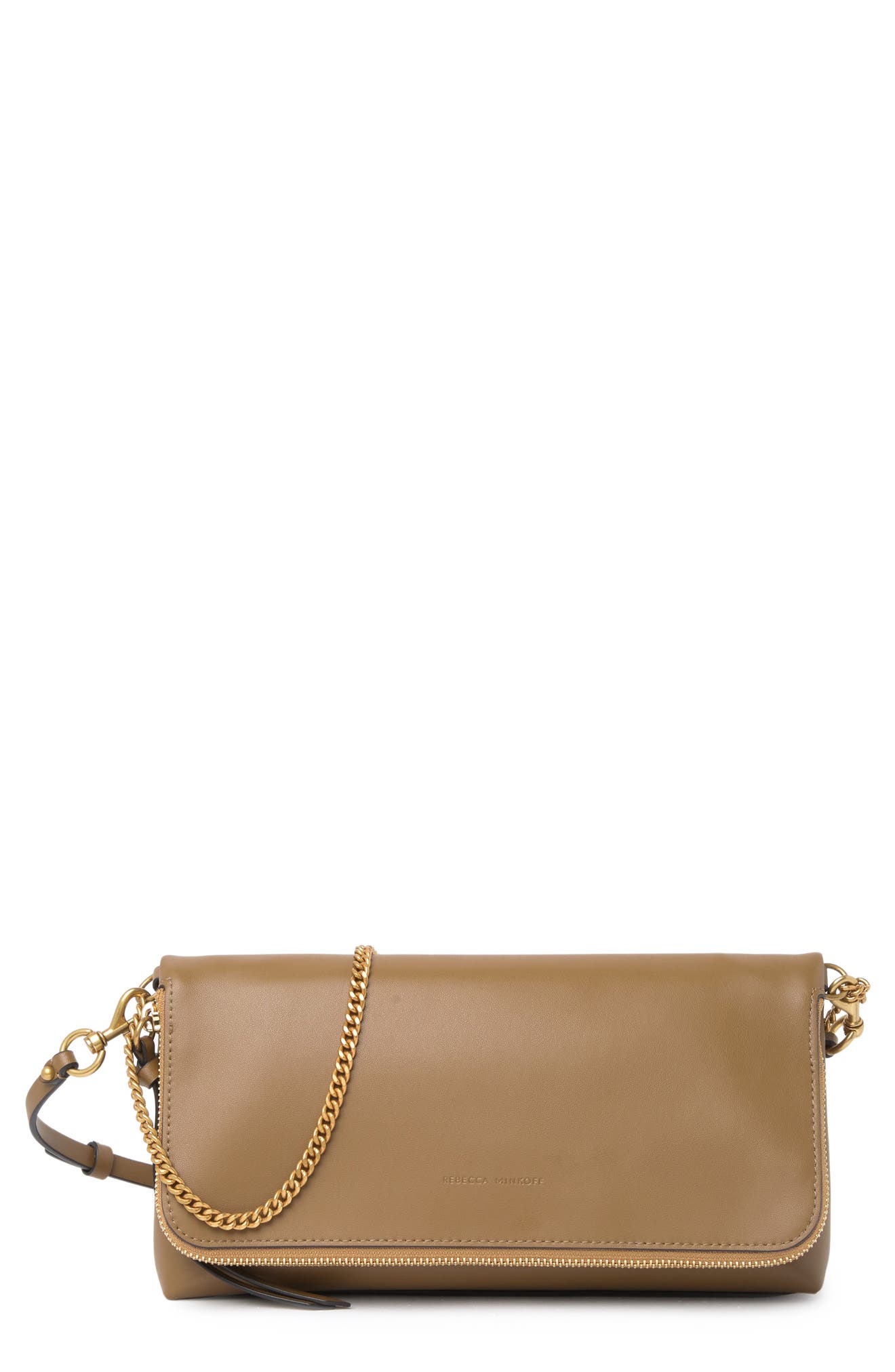 Rebecca Minkoff Date Convertible Leather Crossbody in Military at Nordstrom