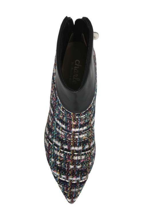 Charles By Charles David Alice Pointed Toe Bootie In Black Multi-tw