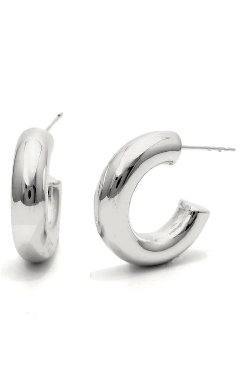 Simple Hoop Earrings in Silver