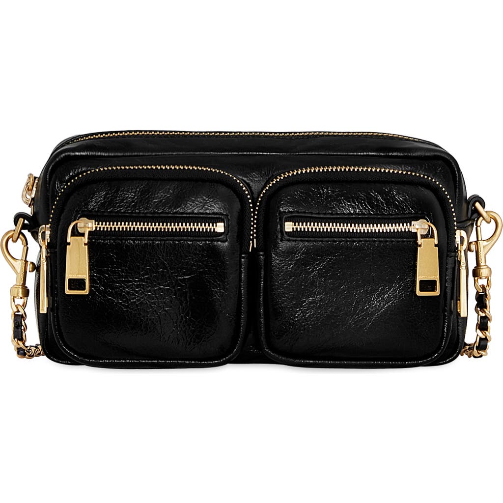 Rebecca Minkoff Small Surplus Leather Crossbody Bag In Black