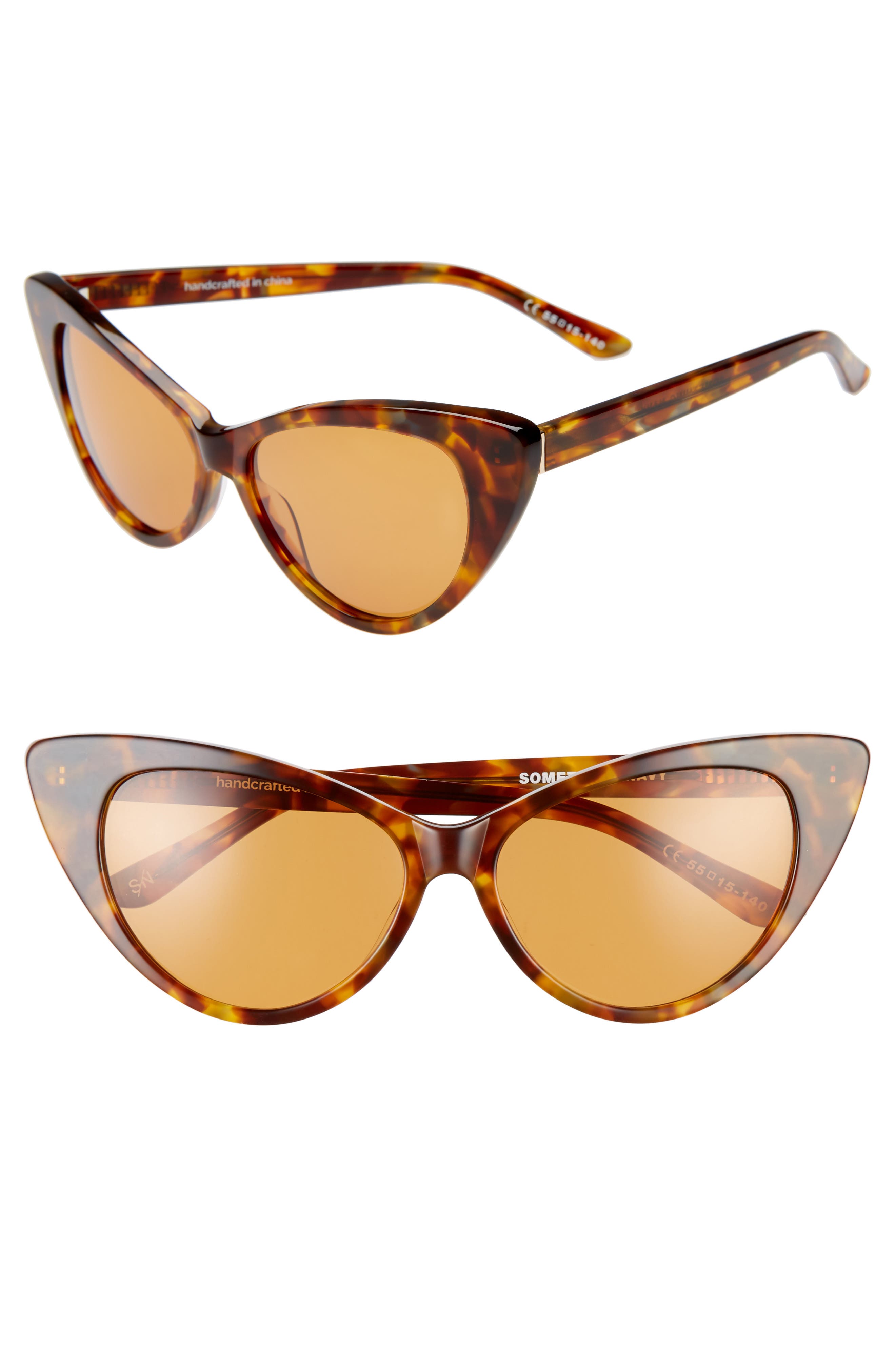 Something Navy 55mm Cat Eye Sunglasses Nordstrom Rack