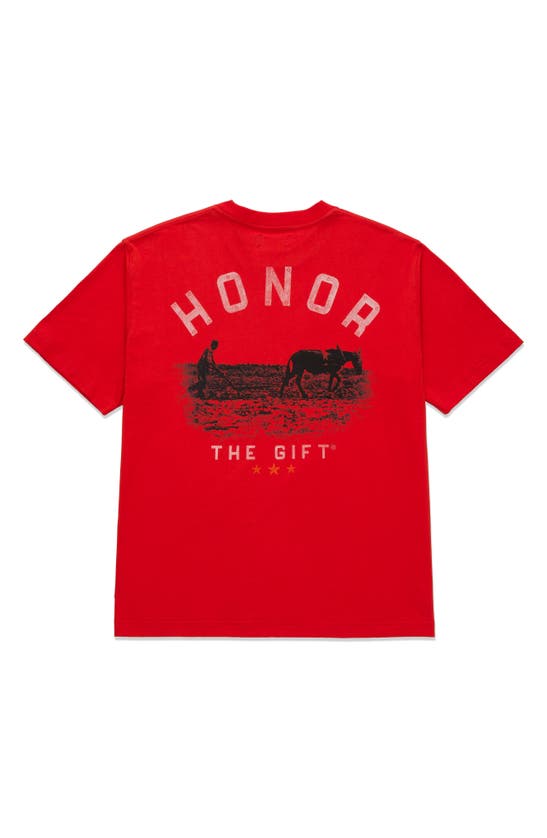 Shop Honor The Gift Sharecropper Oversize Graphic T-shirt In Orange