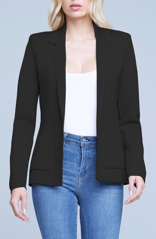 L'AGENCE Lacey Cotton Blend Cardigan Black at Nordstrom,