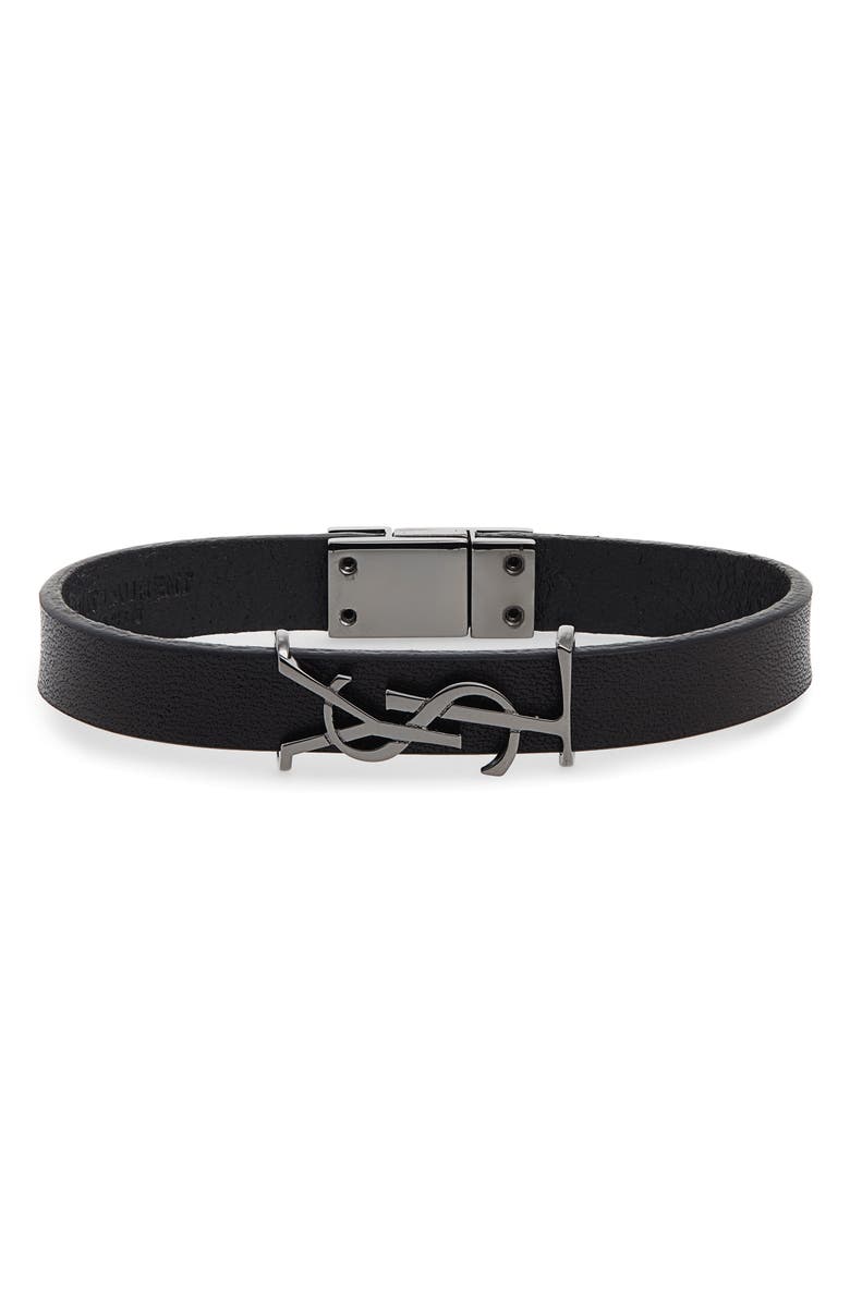 Saint Laurent YSL Leather Bracelet | Nordstrom