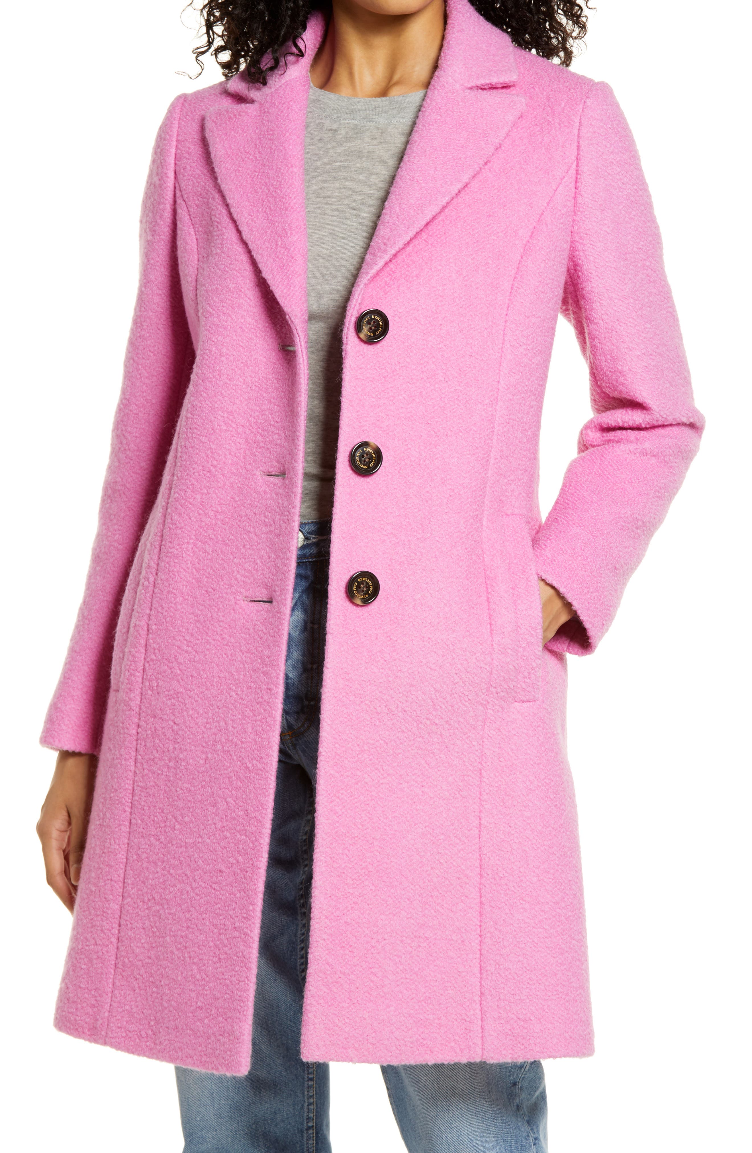 womens pink spring coat