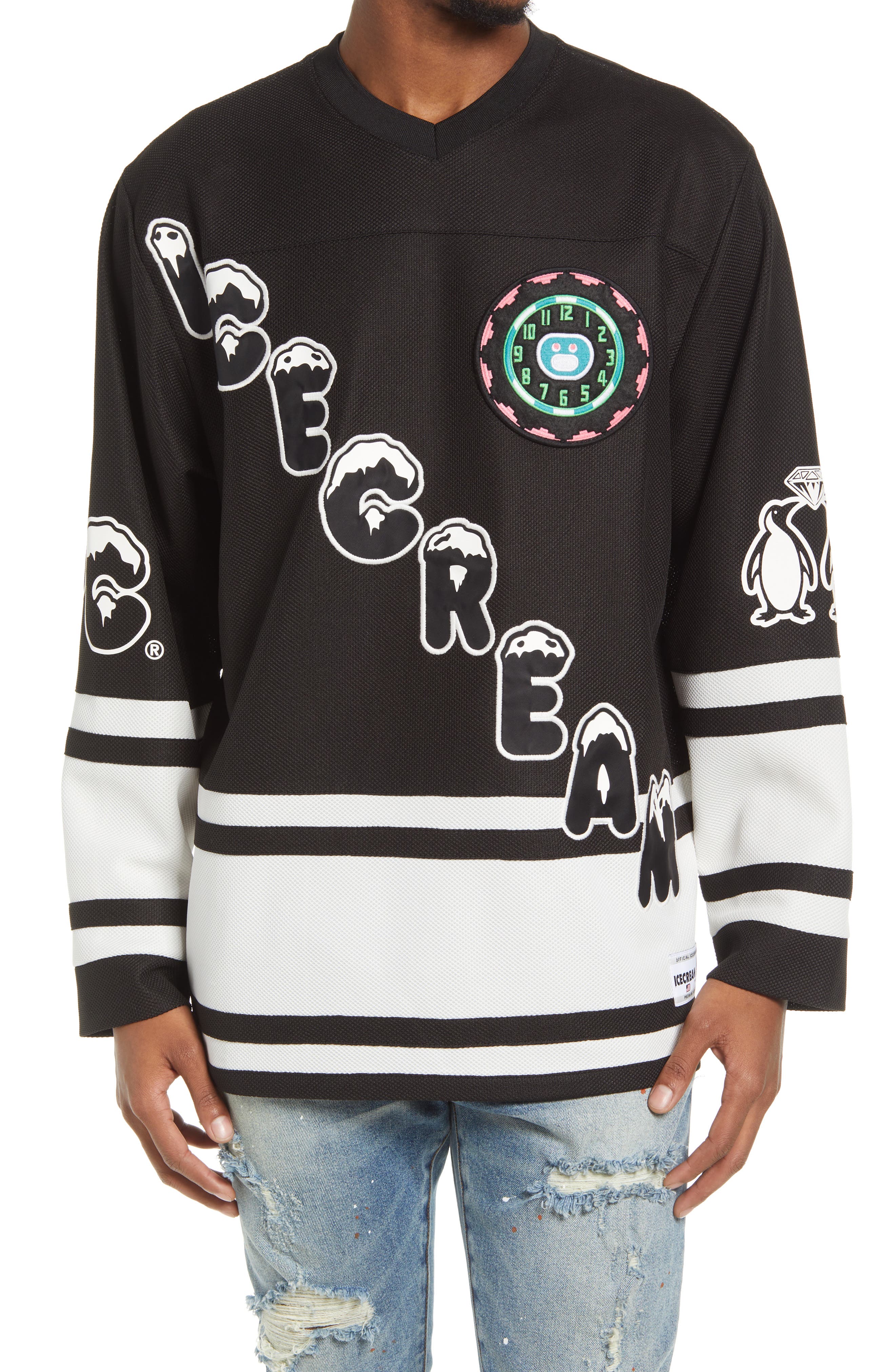 cream hockey jersey