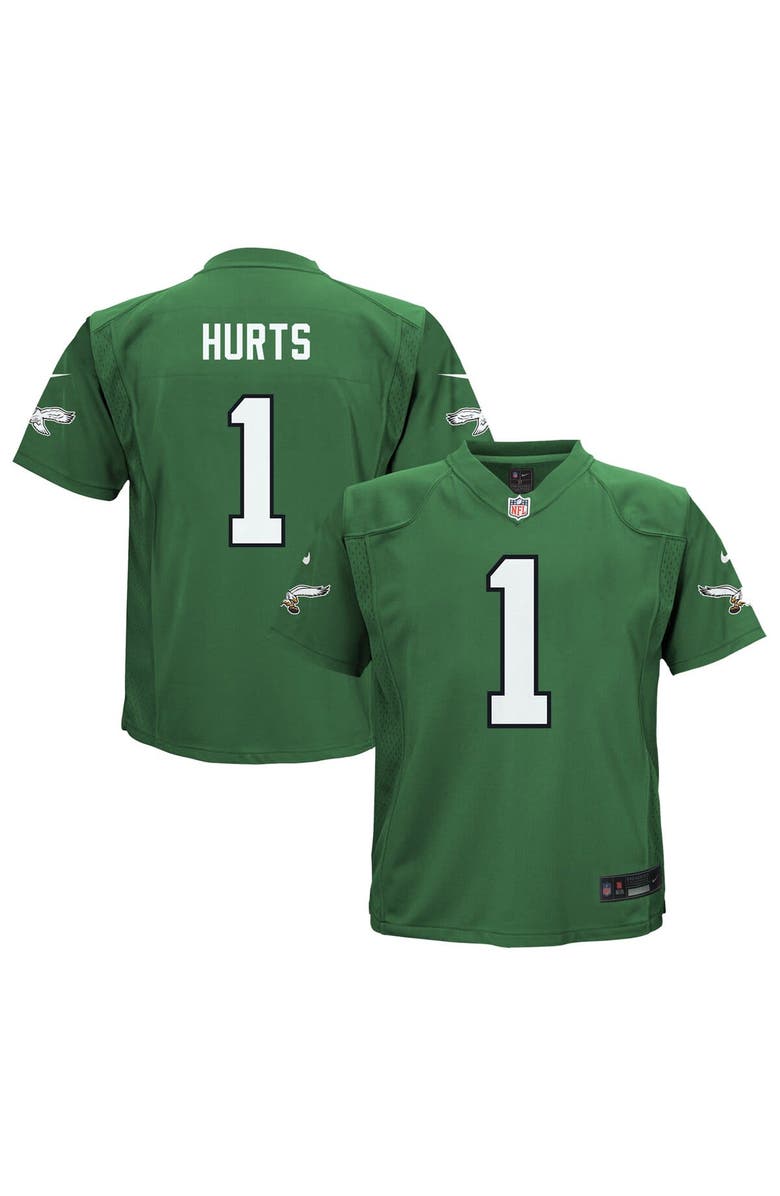 Nike Preschool Nike Jalen Hurts Kelly Green Philadelphia Eagles Game ...