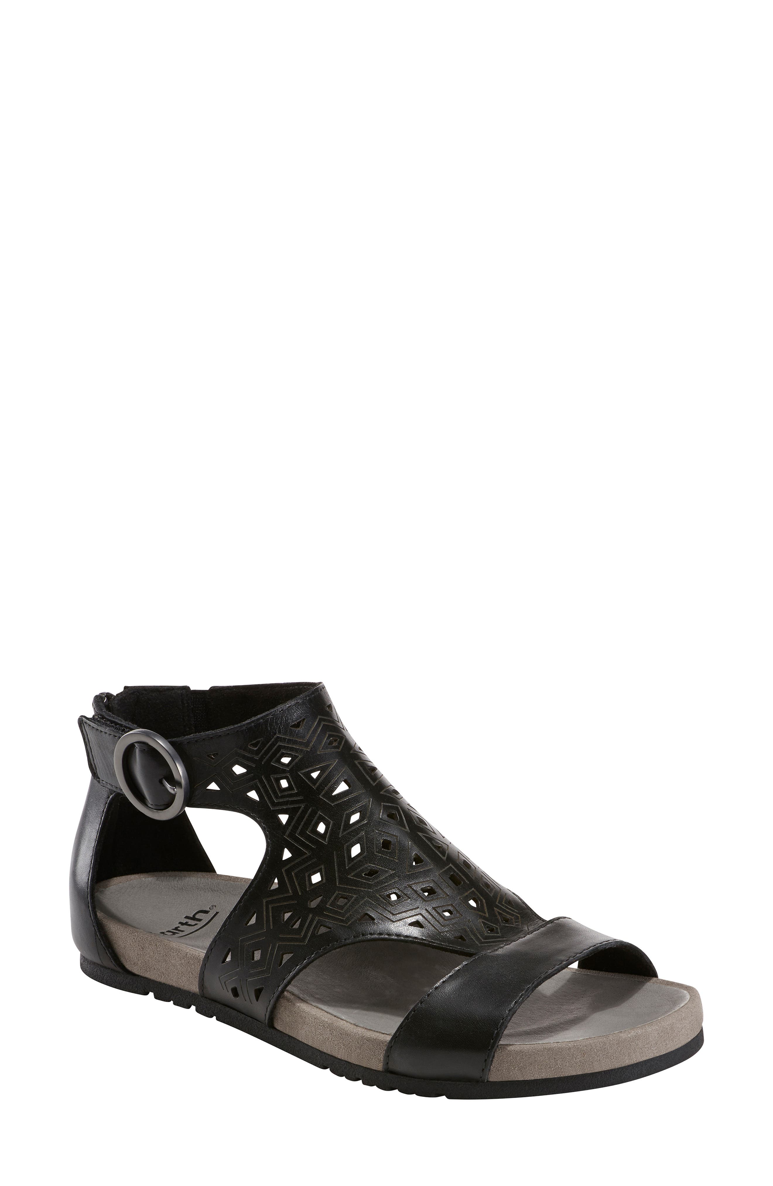 Earth Lebanon Sandal, Black