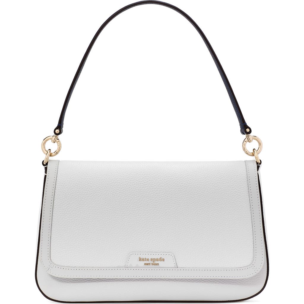 Kate Spade New York Hudson Colorblock Pebbled Leather Satchel In Stone Path Multi