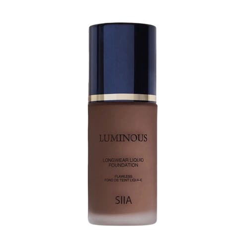 Siia Cosmetics Luminous Longwear Liquid Foundation In Espresso