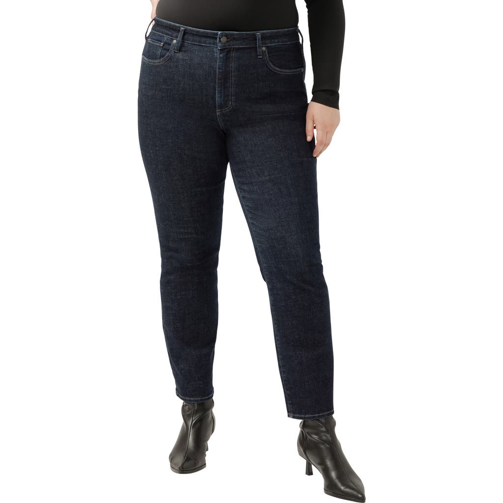 Shop Silver Jeans Co. Isbister High Waist Straight Leg Jeans In Indigo