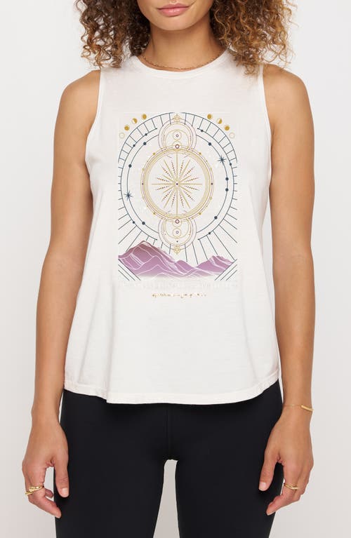 Spiritual Gangster Abundance Jade Cotton & Modal Graphic Muscle Tank at Nordstrom,