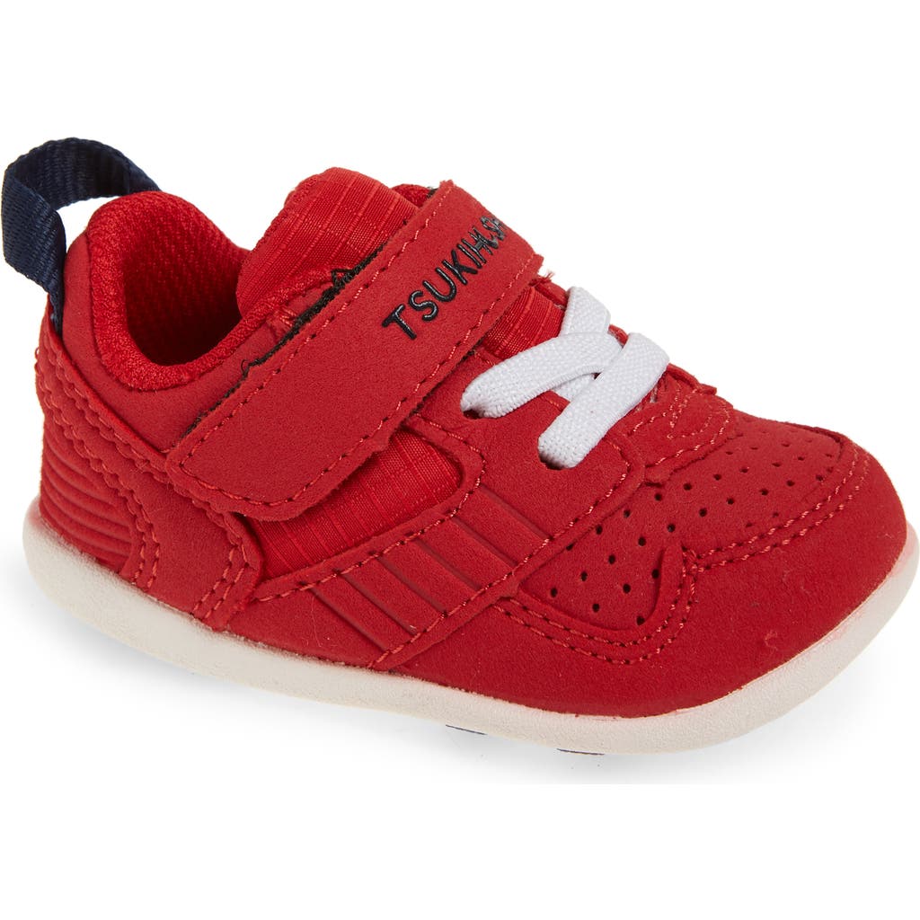 Tsukihoshi Kids' Racer Washable Sneaker In Red/navy
