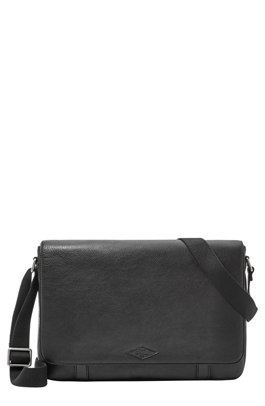 Fossil 'Aiden' Leather Messenger Bag Nordstrom