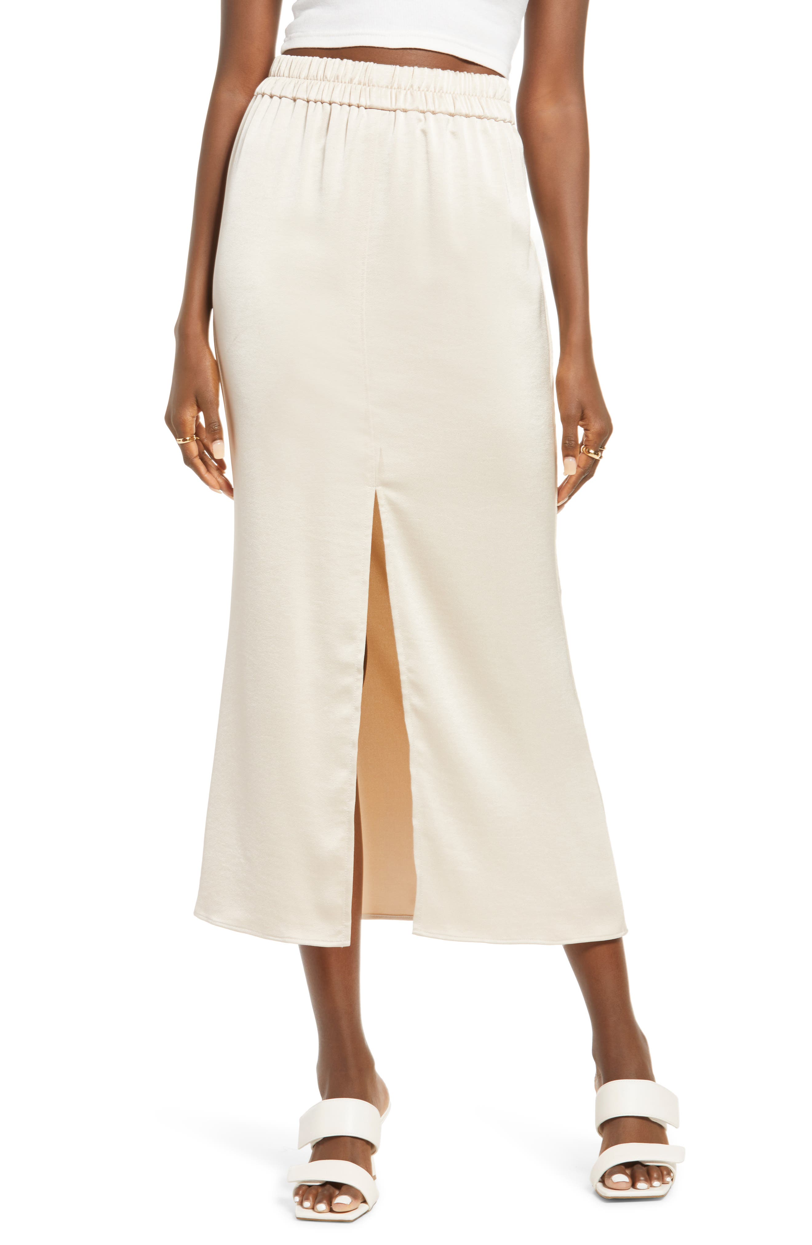 womens ivory pencil skirt