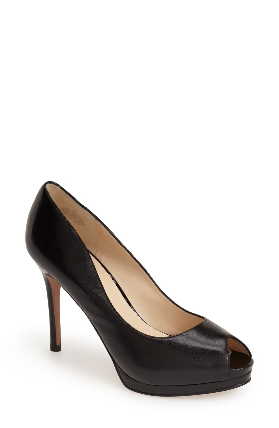 nine west peep toe slingback pumps