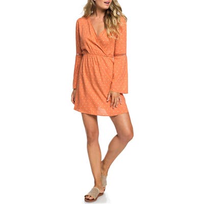 Roxy Crochet Heart Minidress, Orange