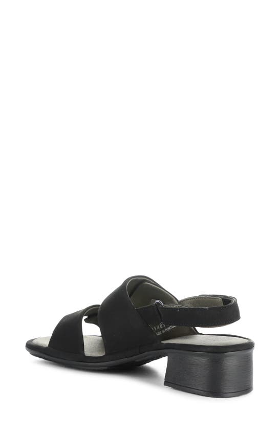 Shop Fly London Ebla Slingback Sandal In 000 Black Cupido