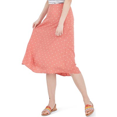 Madewell Atrium Midi Skirt, Pink