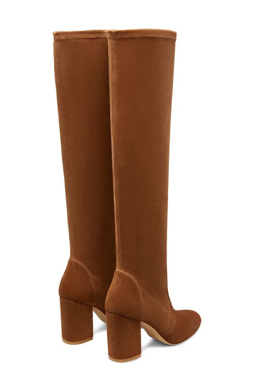 Shop Stuart Weitzman Yuliana Knee High Slouch Boot In Coffee