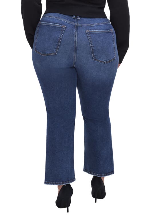 Good American Always Fits Good Legs High Waist Crop Bootcut Jeans In Indigo520
