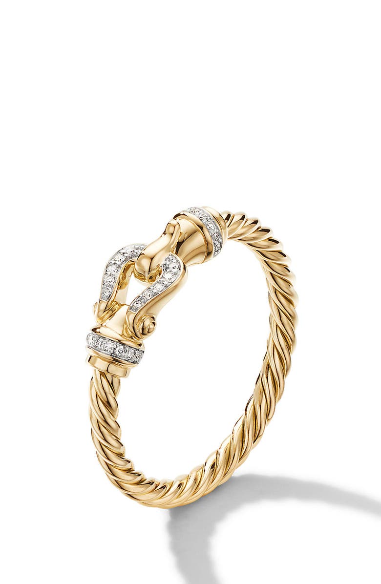 David Yurman Petite Buckle Ring with Diamonds | Nordstrom