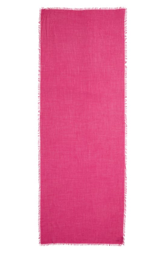 Nordstrom Cashmere & Silk Wrap In Pink Plumier
