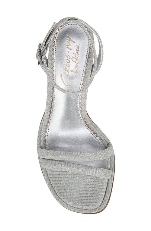 Circus Ny By Sam Edelman Holly Glitz Ankle Strap Sandal In Silver