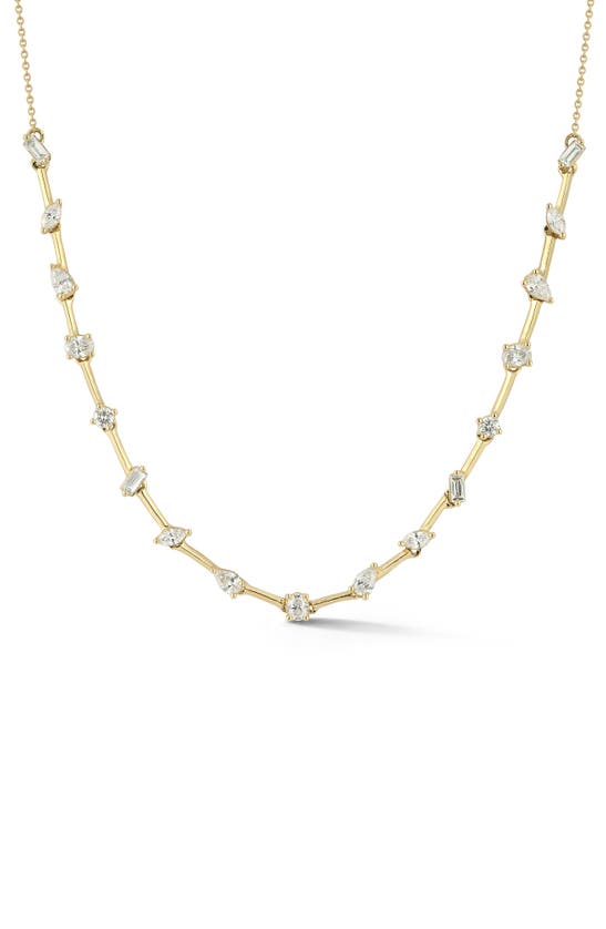 Shop Dana Rebecca Designs Alexa Jordan Diamond Station Necklace In Yellow Gold