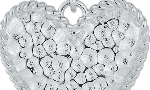 Sphera Milano Heart Drop Earrings In Silver