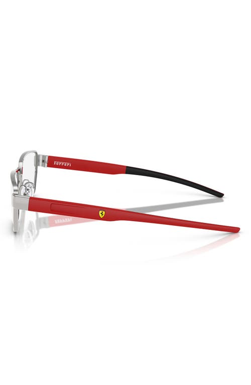 Scuderia Ferrari X 55mm Irregular Optical Glasses In Silver