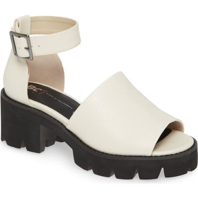 Bc Footwear United Vegan Platform Sandal, Ivory