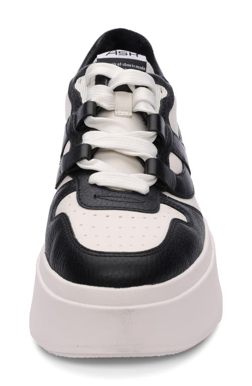 Shop Ash Match Platform Sneaker In White/black