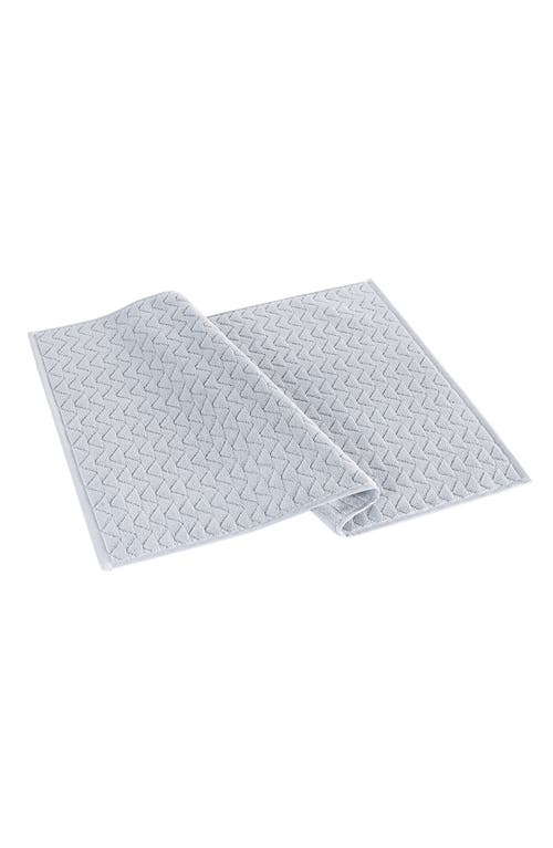 Brooks Brothers Herringbone Bath Mat In Silver