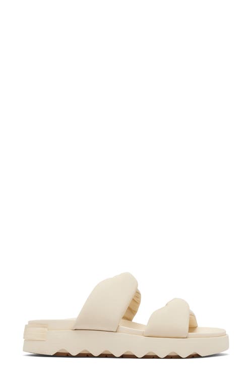 Sorel Viibe Twist Slide Sandal In Honey White/gum
