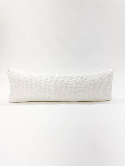 Anaya Euro Cotton Down Waffle Weave Pillow In White