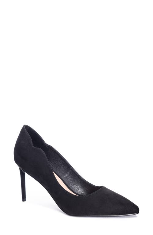 Chinese Laundry Rya Pointed Toe Pump In Black Suede