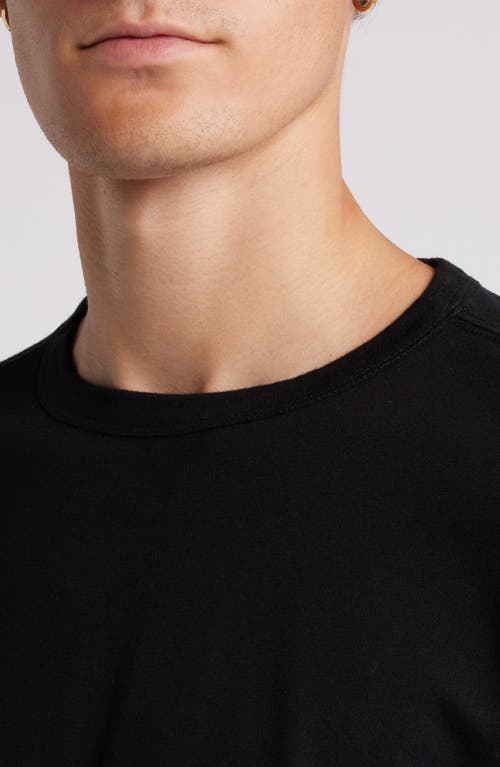 Merz B Schwanen Organic Pima Cotton T-shirt In Deep Black