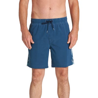 Billabong Dbah Side Stripe Swim Trunks, Blue