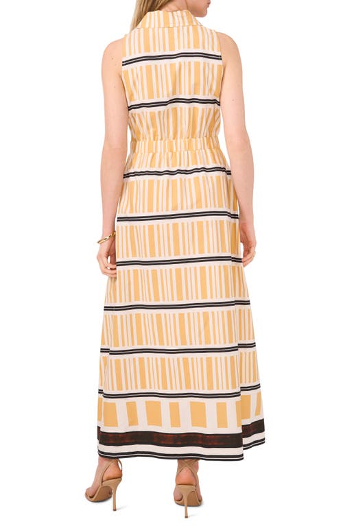 Shop Halogenr Halogen(r) Zip Front Sleeveless Cotton Maxi Sundress In Golden Spice Brown