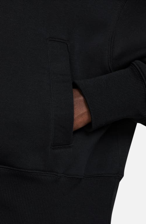 Nike Sportswear Phoenix Fleece Oversize Track Jacket In Black/sail