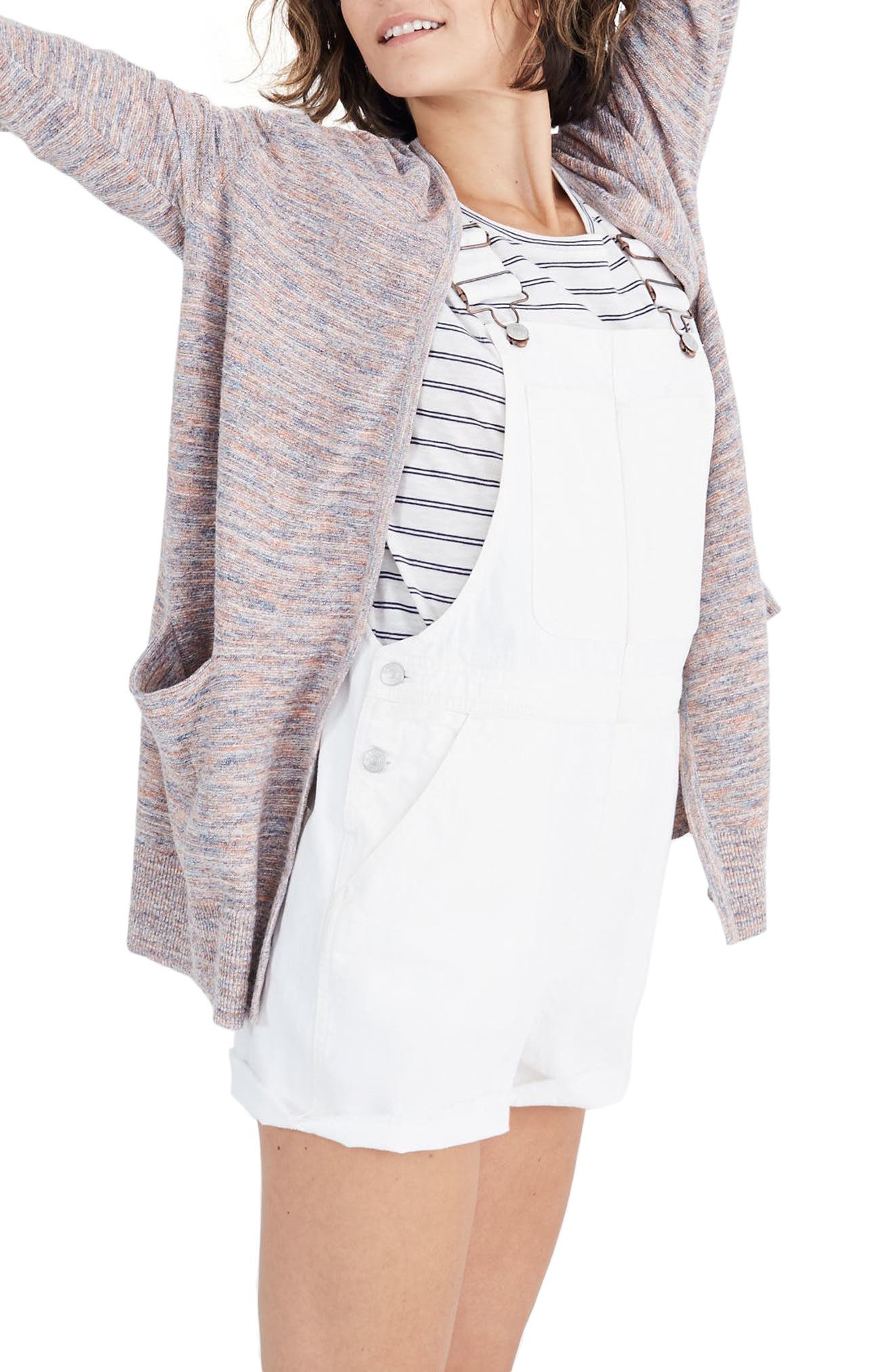 Madewell Marled Summer Ryder Cardigan, Beige