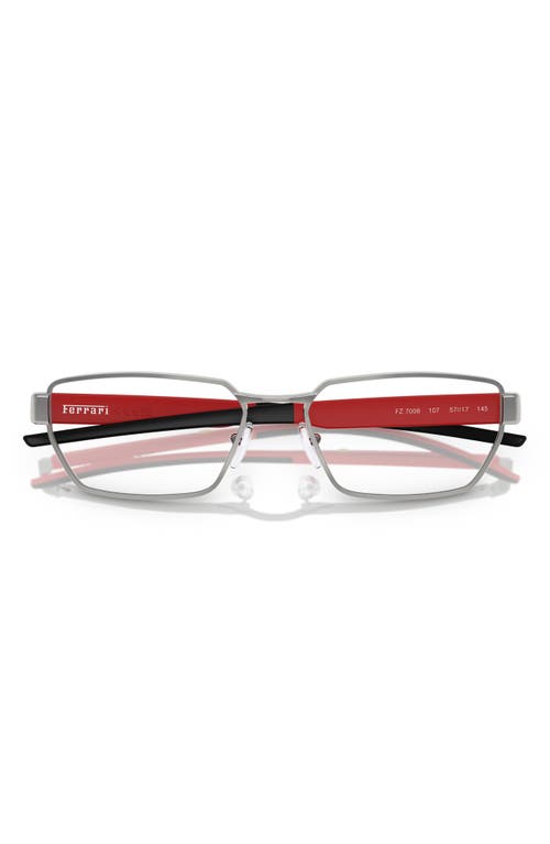 Scuderia Ferrari X 55mm Irregular Optical Glasses In Silver