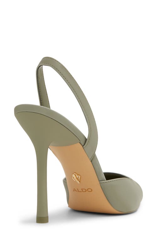 Shop Aldo Berolden Slingback Pointed Toe Pump In Green