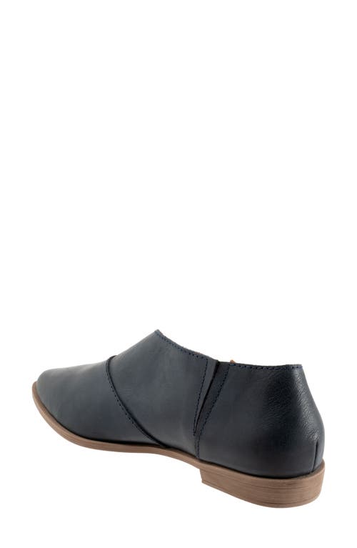 Bueno Blake Half D'orsay Pointed Toe Flat In Dark Blue