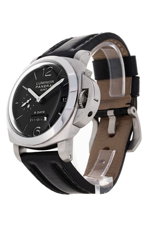 Shop Watchfinder & Co. Panerai  Luminor 8 Days Leather Strap Watch, 44mm In Black