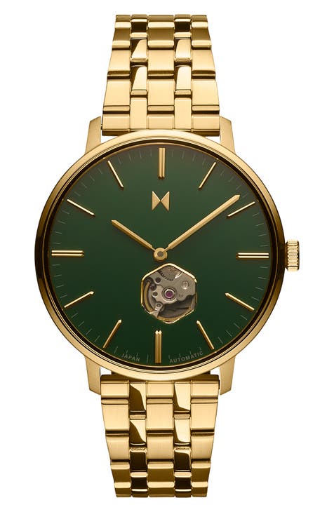 Mvmt gold clearance watch