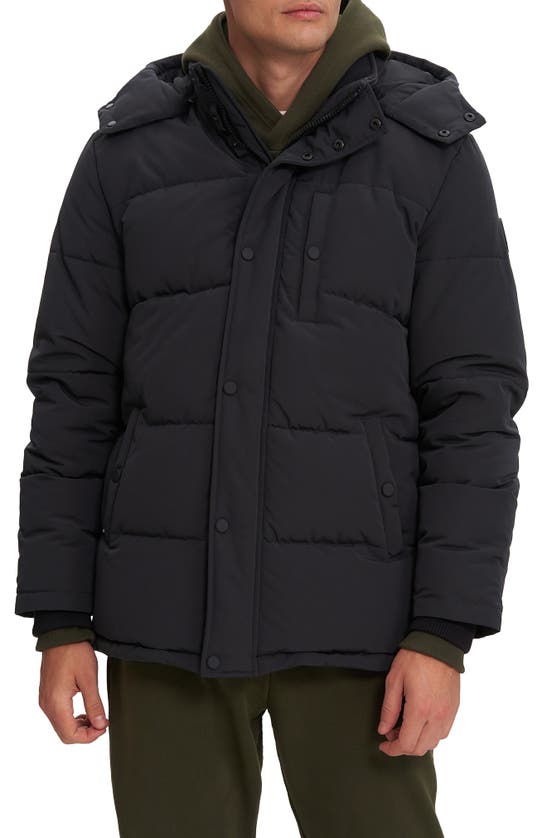 Noize Jay Puffer Jacket In Black