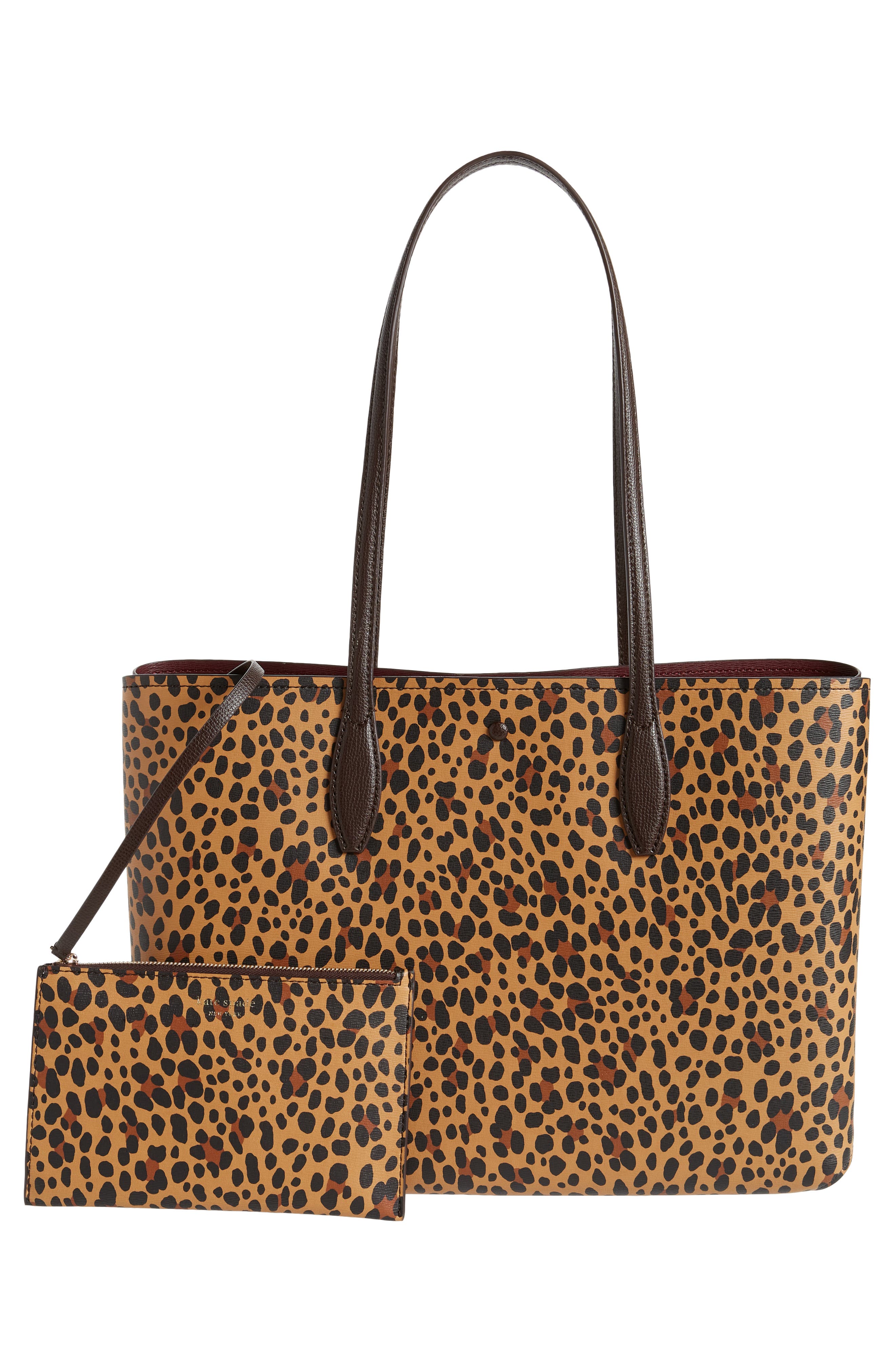 leopard print tote handbag