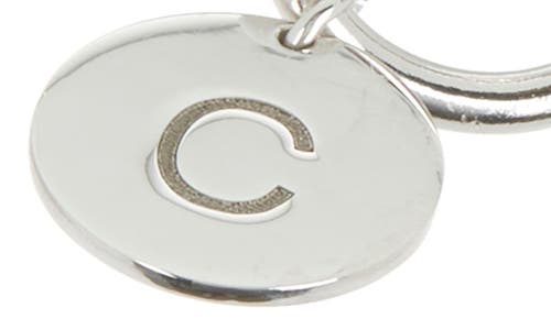 Meshmerise Love Knot Initial Bracelet In White-c